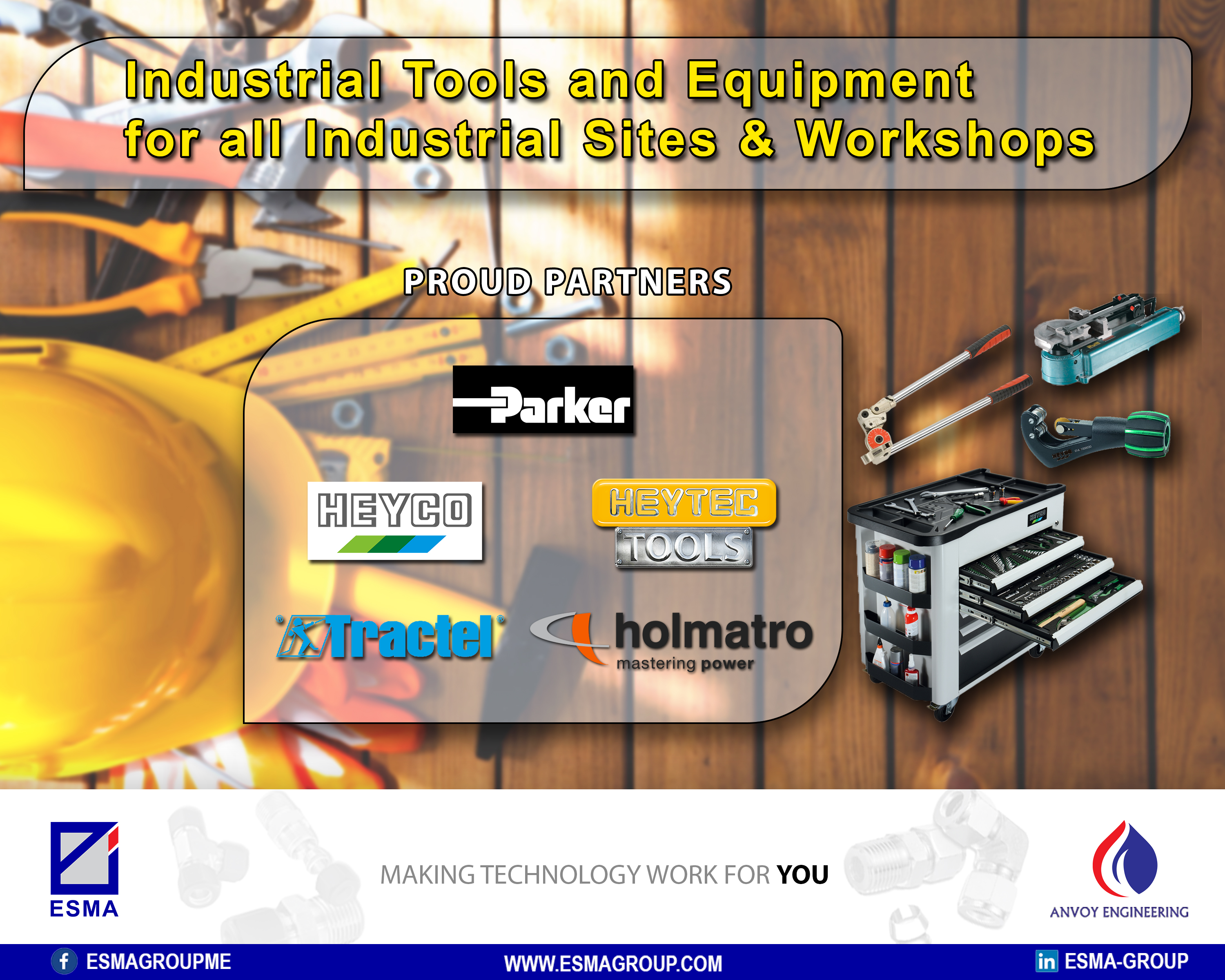 Industrial Tools and Equipment for all Industrial Sites & Workshops.